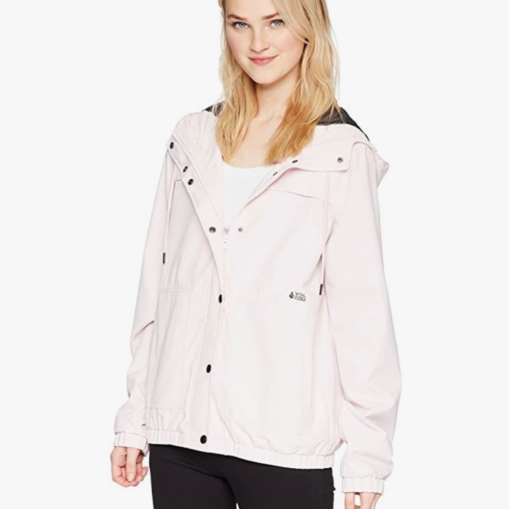 Volcom pink windbreaker M